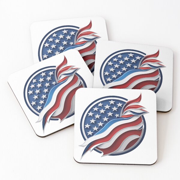 Item preview, symbols of American power flag designed and sold by Periush.