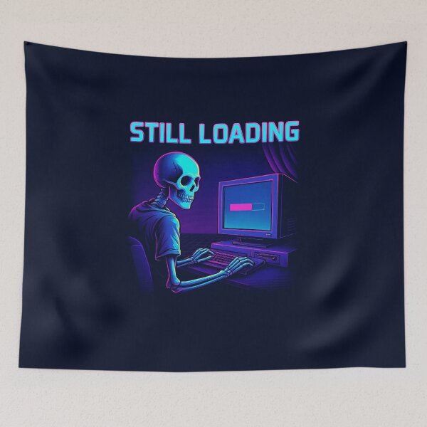 Item preview, Still Loading – Skeleton Gamer designed and sold by LAN-Lord.