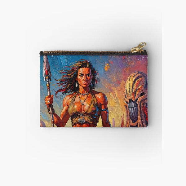 Item preview, Fantasy Barbarian Princess of Mars, a goddess with a spear designed and sold by Vintage Designs +.