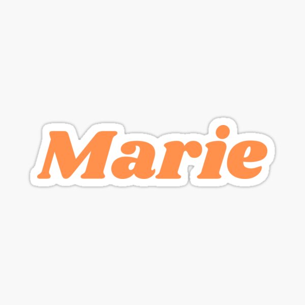 Marie Name Stickers for Sale | Redbubble