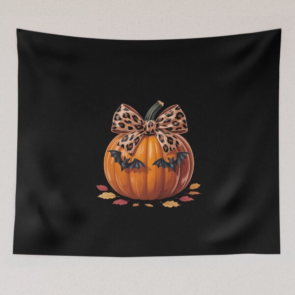 Item preview, Coquette Bow Leopard Pumpkin Thanksgiving Rustic Fall designed and sold by DeadlockCrew.