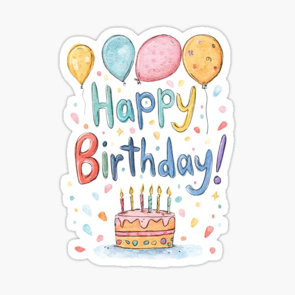 Item preview, Happy Birthday Greeting Card designed and sold by Blurbean.