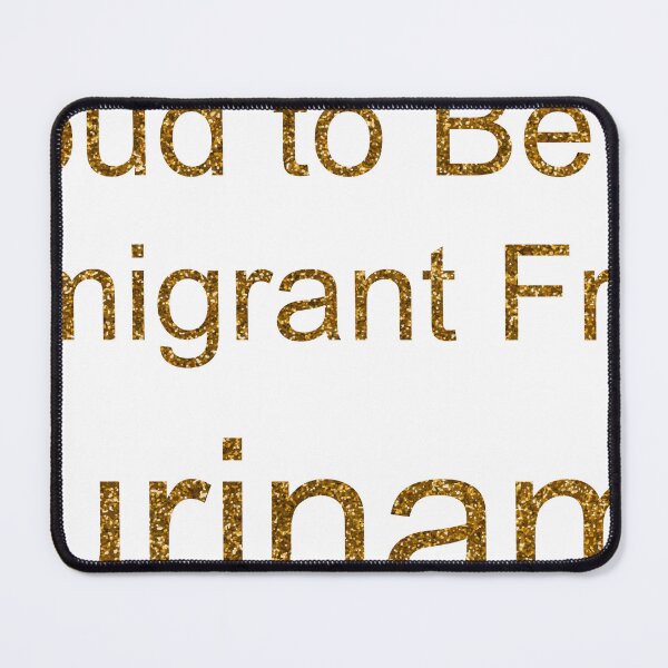 Item preview, PROUD TO BE AN IMMIGRANT FROM SURINAME SEQUIN designed and sold by TheIconSmith.