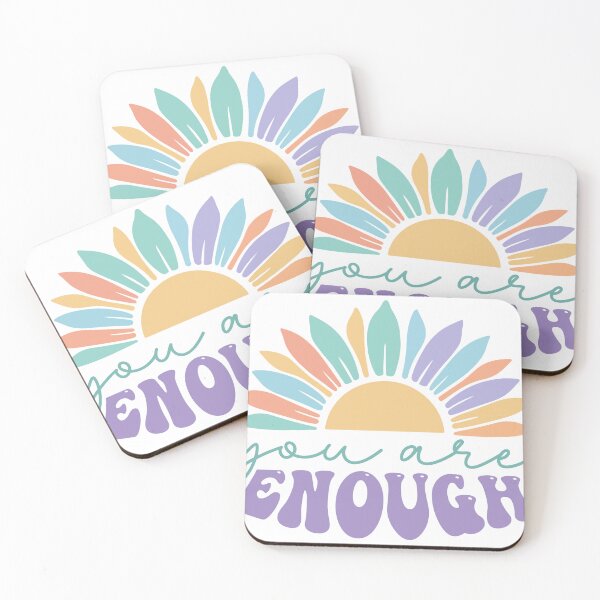 Item preview, You Are Enough – Minimalist Positive Affirmation designed and sold by artcultreone.