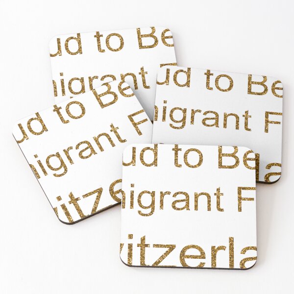 Item preview, PROUD TO BE AN IMMIGRANT FROM SWITZERLAND SEQUIN designed and sold by TheIconSmith.