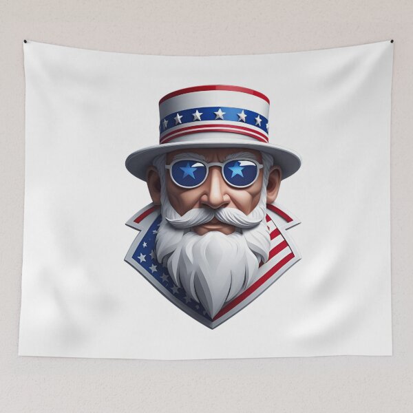 Item preview, American old man symbol flag USA power designed and sold by Periush.