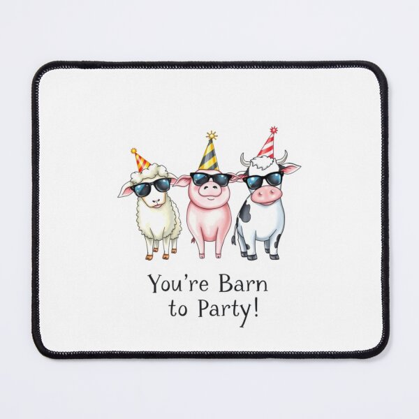 Item preview, Barn to Party Birthday cute kawaii meme gift balloons cow horse designed and sold by CheeseBlueprint.