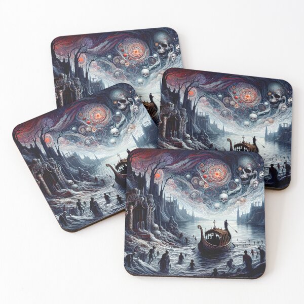 Item preview, Boat on the River | Greek Myth Fantasy Art  designed and sold by Stoneflower-Art.