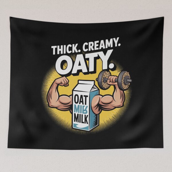 Item preview, Oat milk - support for bodybuilding enthusiasts designed and sold by DamioPolArt.