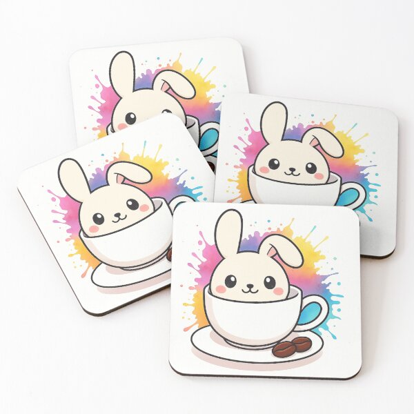 Item preview, Adorable Bunny in Coffee Cup designed and sold by IslaKarisArt.