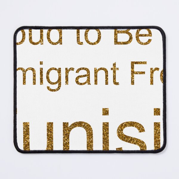 Item preview, PROUD TO BE AN IMMIGRANT FROM TUNISIA SEQUIN designed and sold by TheIconSmith.