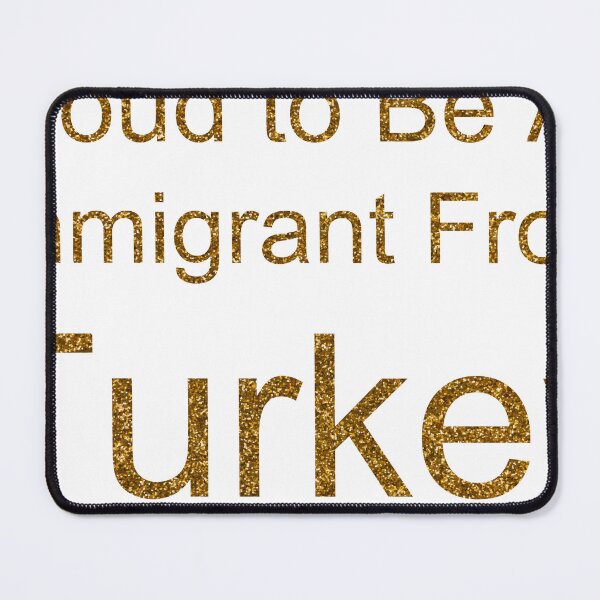 Item preview, PROUD TO BE AN IMMIGRANT FROM TURKEY SEQUIN designed and sold by TheIconSmith.