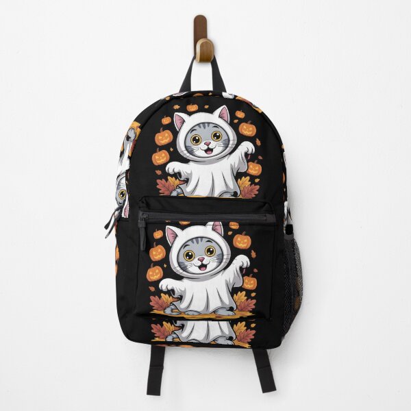 Item preview, Kitten dressed as a ghost for Halloween designed and sold by wzetart.