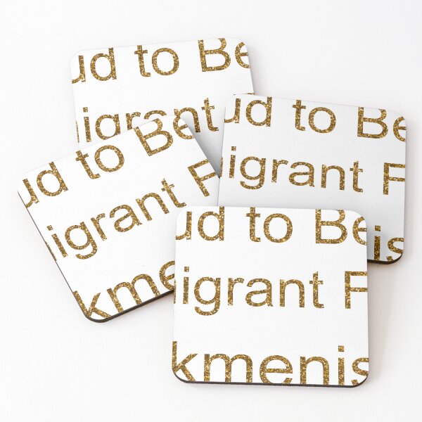 Item preview, PROUD TO BE AN IMMIGRANT FROM TURKMENISTAN SEQUIN designed and sold by TheIconSmith.