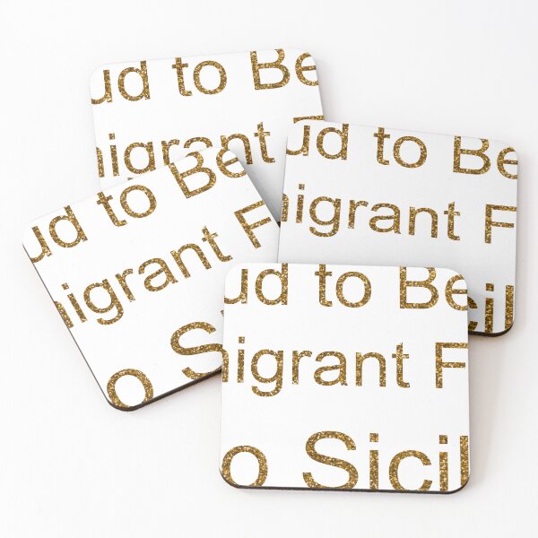 Item preview, PROUD TO BE AN IMMIGRANT FROM TWO SICILIES SEQUIN designed and sold by TheIconSmith.