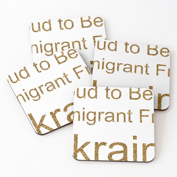 Item preview, PROUD TO BE AN IMMIGRANT FROM UKRAINE SEQUIN designed and sold by TheIconSmith.