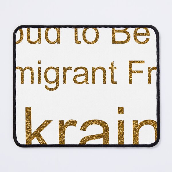Item preview, PROUD TO BE AN IMMIGRANT FROM UKRAINE SEQUIN designed and sold by TheIconSmith.