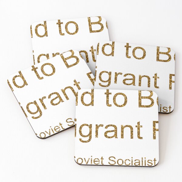Item preview, PROUD TO BE AN IMMIGRANT FROM UNION OF SOVIET SOCIALIST REPUBLICS SEQUIN designed and sold by TheIconSmith.