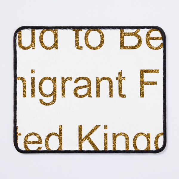 Item preview, PROUD TO BE AN IMMIGRANT FROM UNITED KINGDOM SEQUIN designed and sold by TheIconSmith.