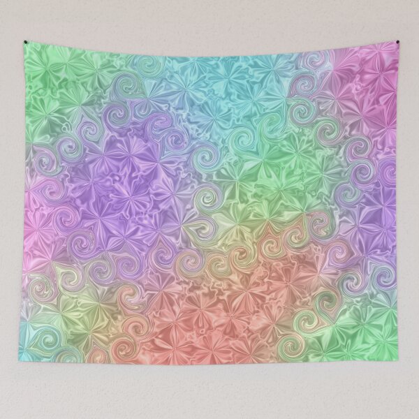 Item preview, Metallic Rainbow Swirl Pattern - Trippy Iridescent Abstract Design  designed and sold by MysticMagpie.