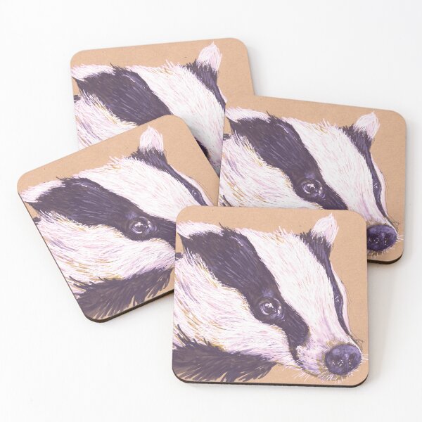 Item preview, Realistic Original Drawing of European Badger—Meles meles designed and sold by Sheila Singhal.