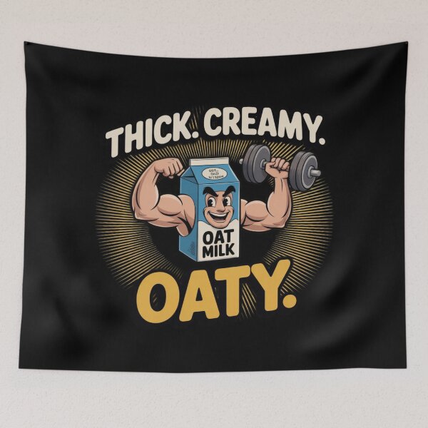 Item preview, Cute Oat milk - support for bodybuilding enthusiasts designed and sold by DamioPolArt.
