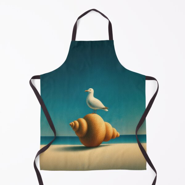 Item preview, Surreal Seagull on Spiral Shell by the Sea designed and sold by Magical Art Store.