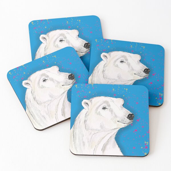 Item preview, Colourful iPad Drawing of Polar Bear designed and sold by Sheila Singhal.