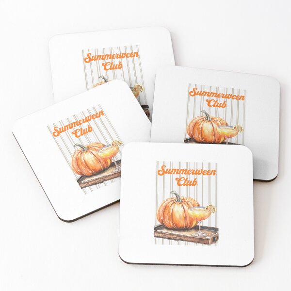 Item preview, Pumpkin Cocktail on a Beach Tray-Summerween designed and sold by GoxyVision.