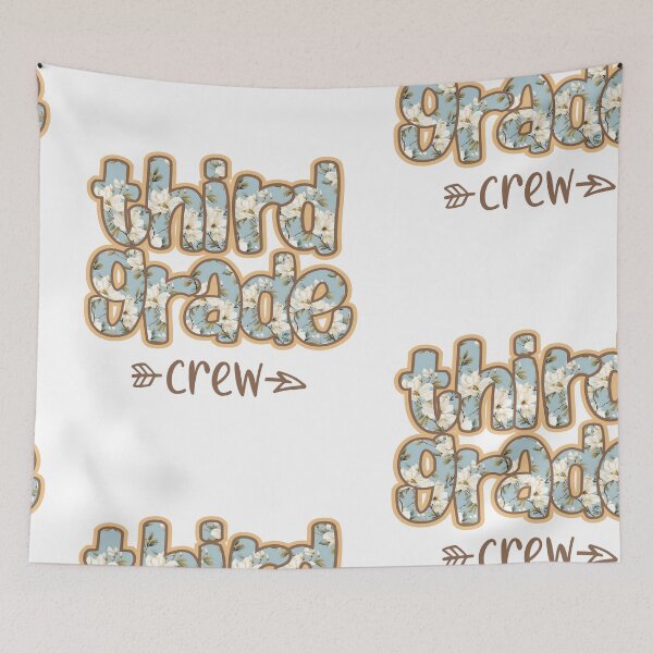 Item preview, Cute Floral Third Grade Crew Teacher Back to School 3rd Grade designed and sold by cidolopez.