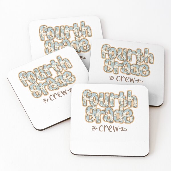 Item preview, Cute Floral Fourth Grade Crew Teacher Back to School 4th Grade designed and sold by cidolopez.