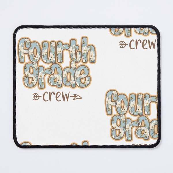 Item preview, Cute Floral Fourth Grade Crew Teacher Back to School 4th Grade designed and sold by cidolopez.