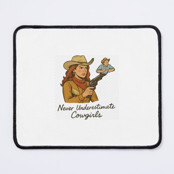 Item preview, Cowgirl Power: Never Underestimate Her / Fuerza Vaquera: Nunca Subestimes a Una Cowgirl designed and sold by Aucia.