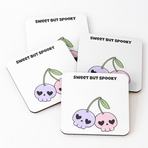 Item preview, Sweet But Spooky – Cute Skull Cherries Pastel Goth Art designed and sold by Blackseali.
