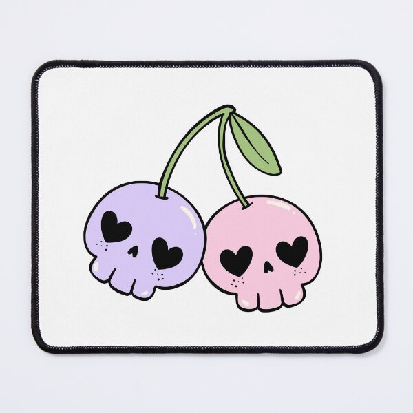 Item preview, Sweet But Spooky – Cute Skull Cherries Pastel Goth Art designed and sold by Blackseali.
