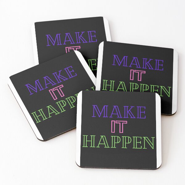 Item preview, Make It Happen – Inspiring Quote Design designed and sold by PopArtRome.