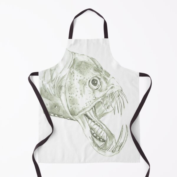 Item preview, Realistic Original Green Ink Drawing of Deep-Sea Fangtooth designed and sold by Sheila Singhal.