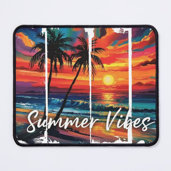 Item preview, Summer Vibes – Beach Sunset with Palm Trees in the Sand designed and sold by EDigitalStore.
