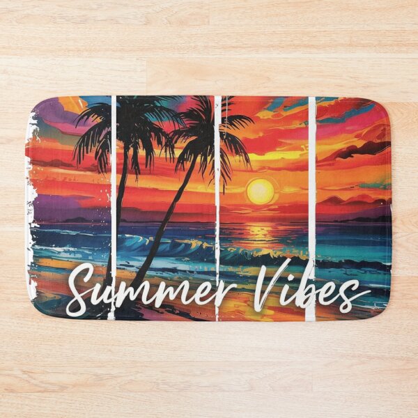 Item preview, Summer Vibes – Beach Sunset with Palm Trees in the Sand designed and sold by EDigitalStore.
