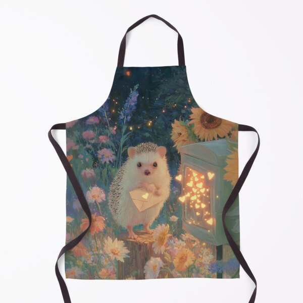 Item preview, Hedgehog Mailing Glowing Hearts at Twilight designed and sold by Magical Art Store.