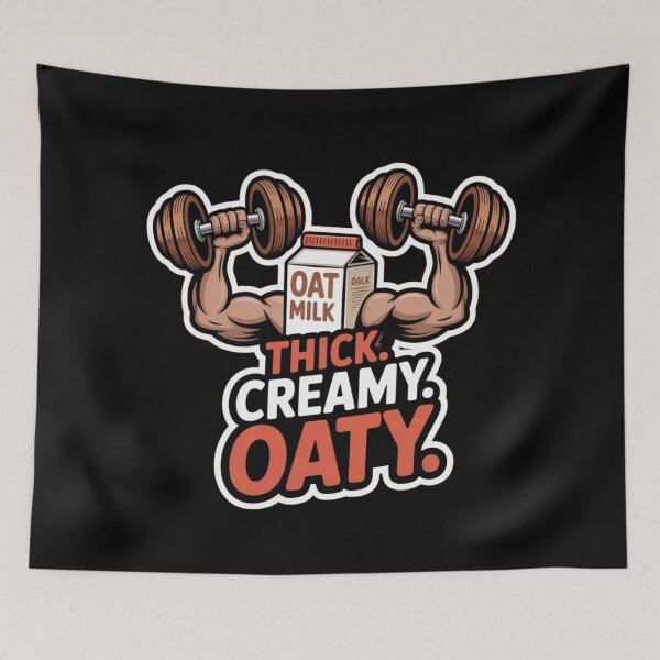 Item preview, Oat milk for funny strongmen designed and sold by DamioPolArt.