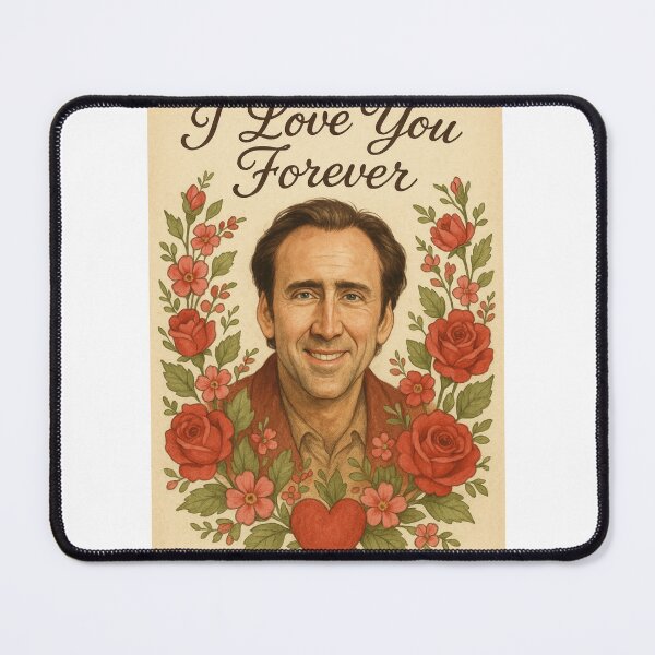 Item preview, Nicolas Cage Happy Valentine's Day funny prank love heart meme designed and sold by CheeseBlueprint.