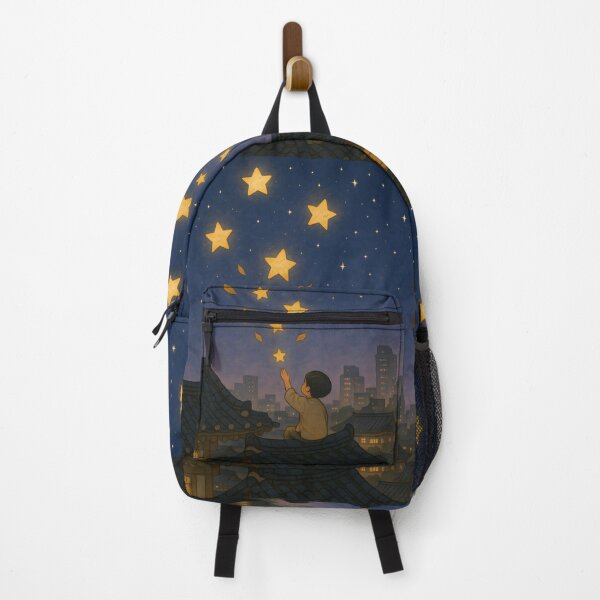 Item preview, When Stars Fell on Hwanghak-dong – Korean Child & Lanterns | Urban Dream Watercolor designed and sold by bloomling.
