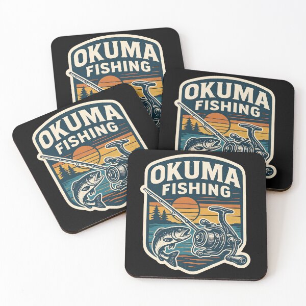 Item preview, Okuma Fishing Adventure – Premium Vintage Sticker for Anglers designed and sold by CosmicSplendor.