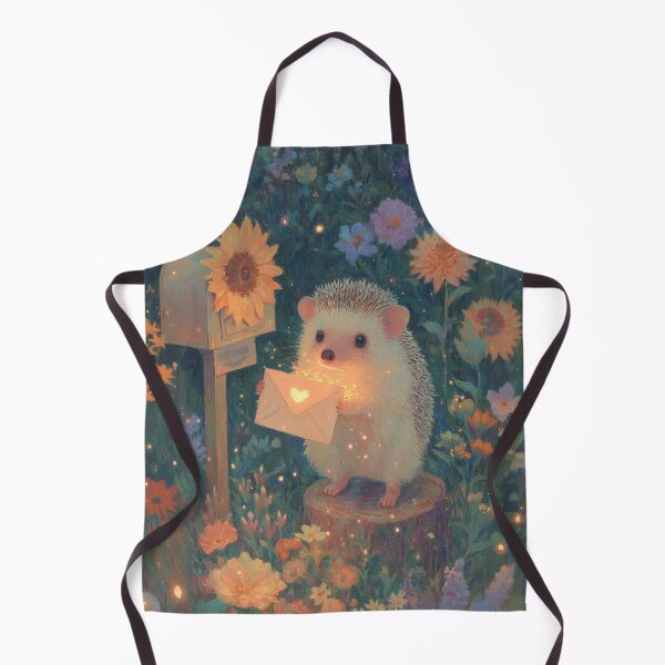 Item preview, Magical Hedgehog Delivering a Glowing Letter designed and sold by Magical Art Store.