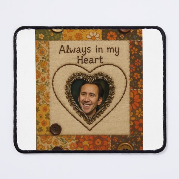 Item preview, Nicolas Cage Happy Valentine's Day funny prank love heart meme designed and sold by CheeseBlueprint.