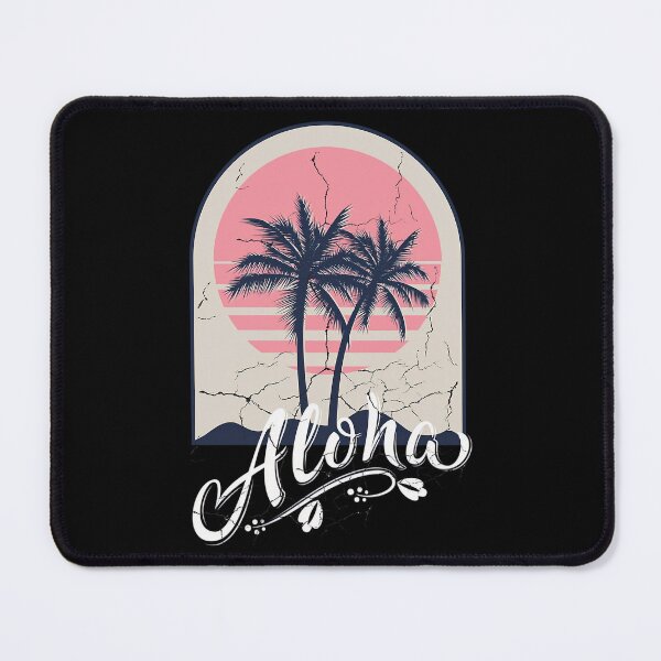 Item preview, Aloha Cracked Sunset Retro Palm Tree Gift For Beach Lovers designed and sold by maslachfi.