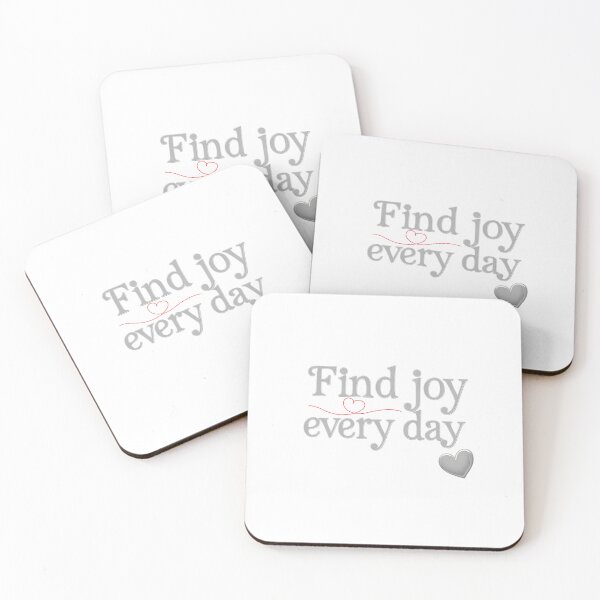 Item preview, Trouve la joie chaque jour – Design texte gris minimaliste. Find Joy Every Day – Minimalist Gray Text Design designed and sold by Drawingshirts.