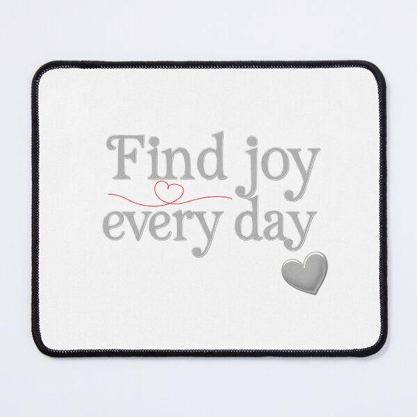 Item preview, Trouve la joie chaque jour – Design texte gris minimaliste. Find Joy Every Day – Minimalist Gray Text Design designed and sold by Drawingshirts.