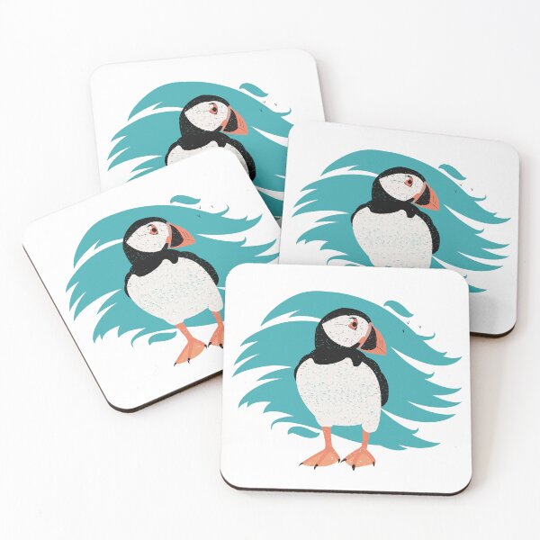 Item preview, Puffin looking out to sea designed and sold by LeahIngledew.